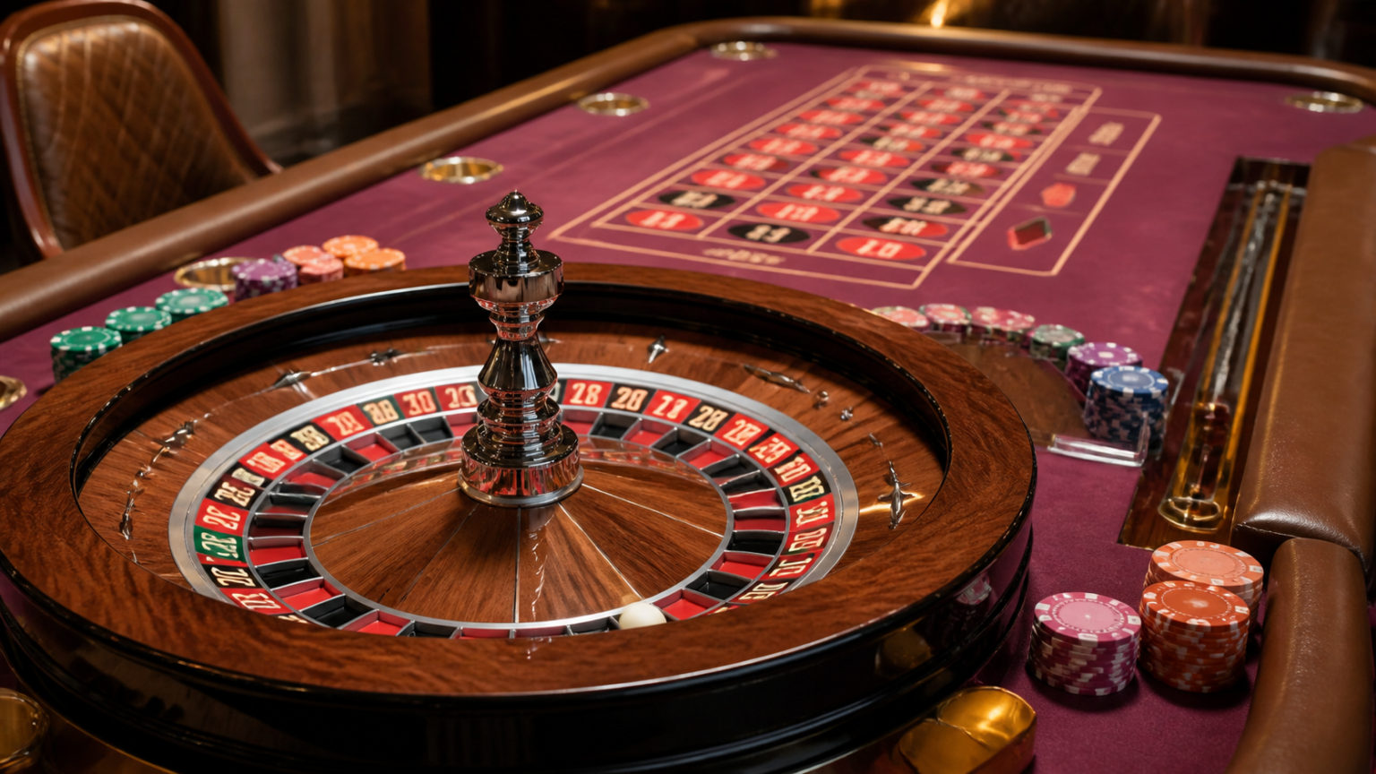 วงล้อและผังเดิมพันทำงานอย่างไร: roulette วงล้อรูเล็ตและผังเดิมพันบนโต๊ะคาสิโน