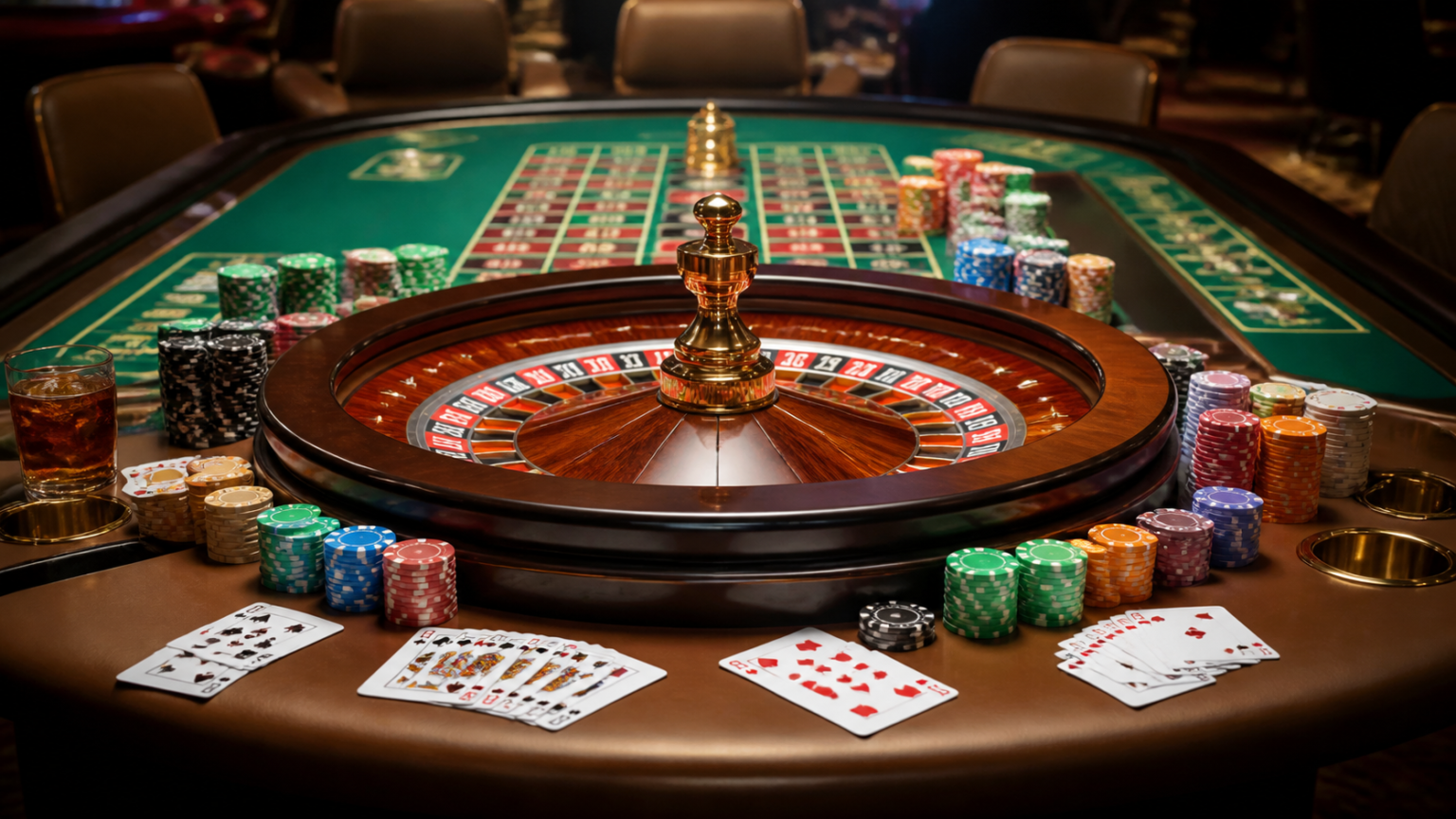 Online Casino Malaysia: What Players Should Know Casino table with chips, cards, and roulette wheel