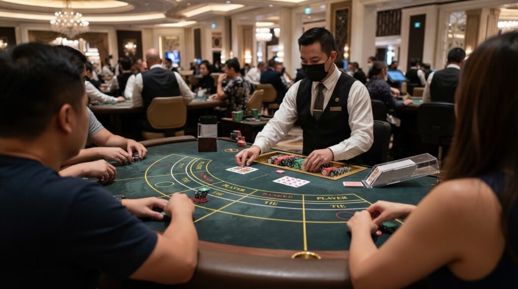 Trải Nghiệm Trang Đánh Baccarat Uy Tín Và Lựa Chọn Phù Hợp Bàn chơi baccarat trực tuyến với bài tây và chip đặt cược